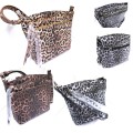 LE059-BROWN LEOPARD VEGAN LEATHER CROSSBODY BAG